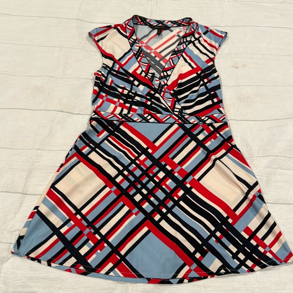 BCBG EUC Small red white and blue mini